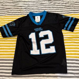 NFL Carolina Panthers Kids Black and Blue Jersey